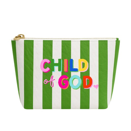 Green Stripe Child of God Pouch