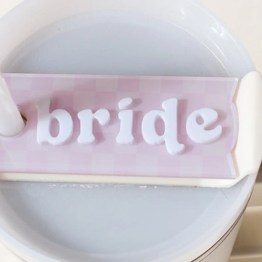 Tumbler Lid Tag | Bride