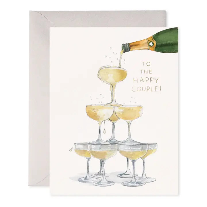 Greeting Card | Wedding | Champagne Tower