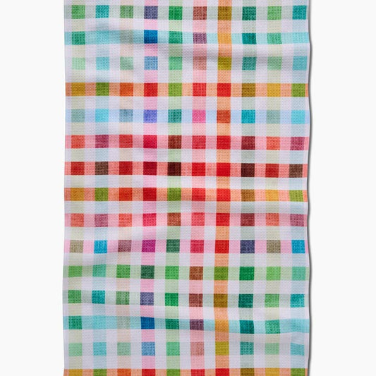 Tea Towel | Woven Spring Plaid