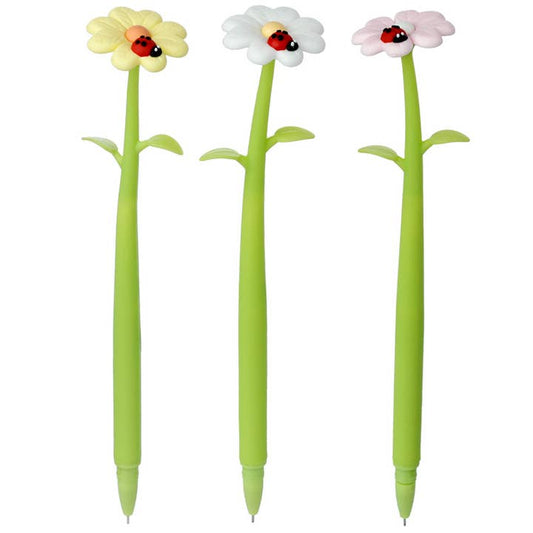 Botanical Gardens Ladybird Flower Pen | Assorted Colors