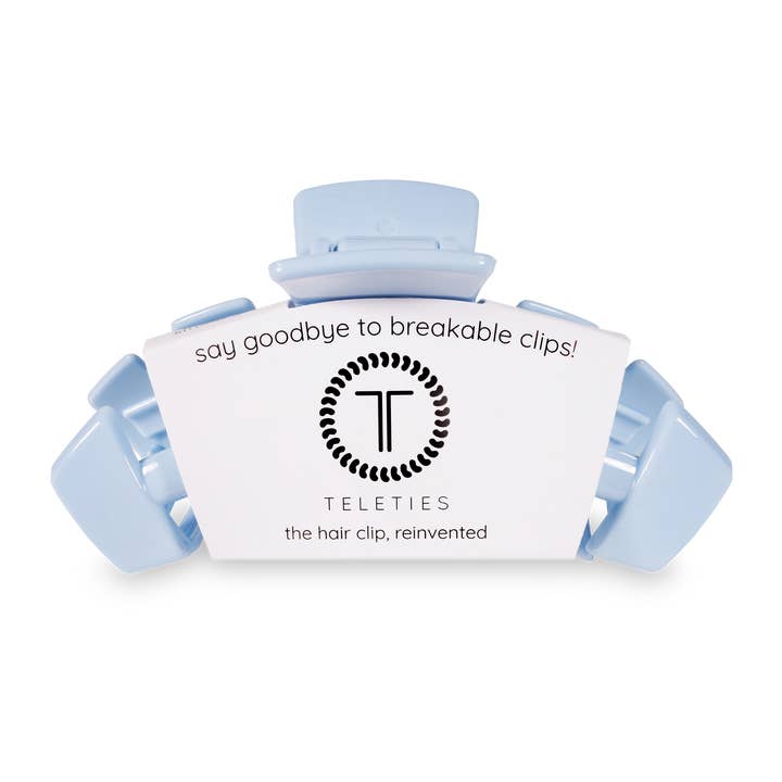 Teleties Classic Hair Clip | Clear Skies | Assorted Sizes