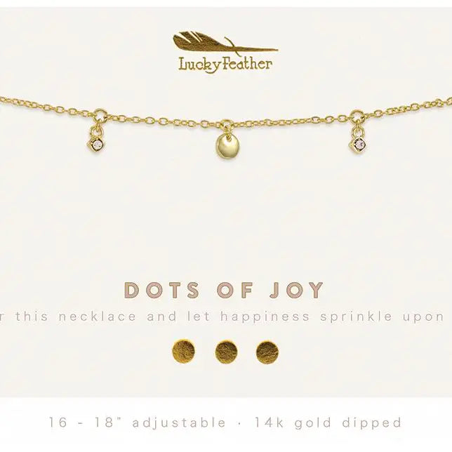 Dangle Necklace Gold | Dots Of Joy