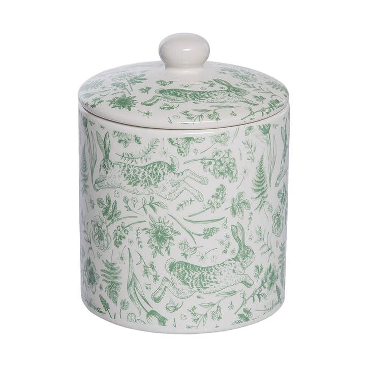 Easter Pattern Ceramic Jar with Lid