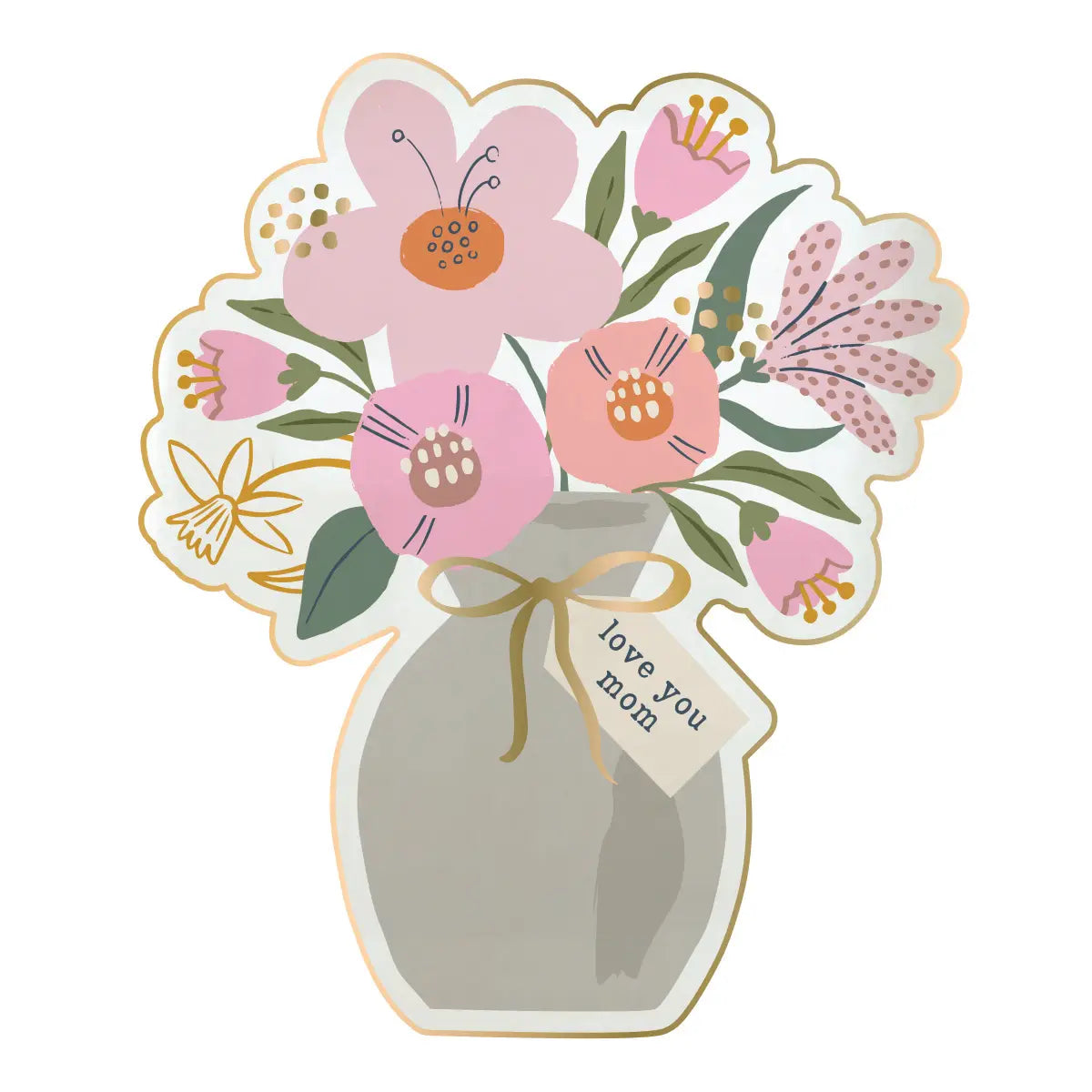 Ceramic Trinket Dish | Love Mom Bouquet
