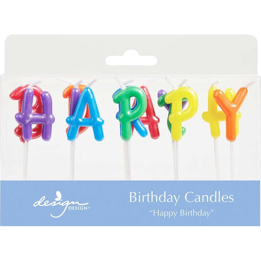 Sculpted Birthday Candles | Rainbow Pearl