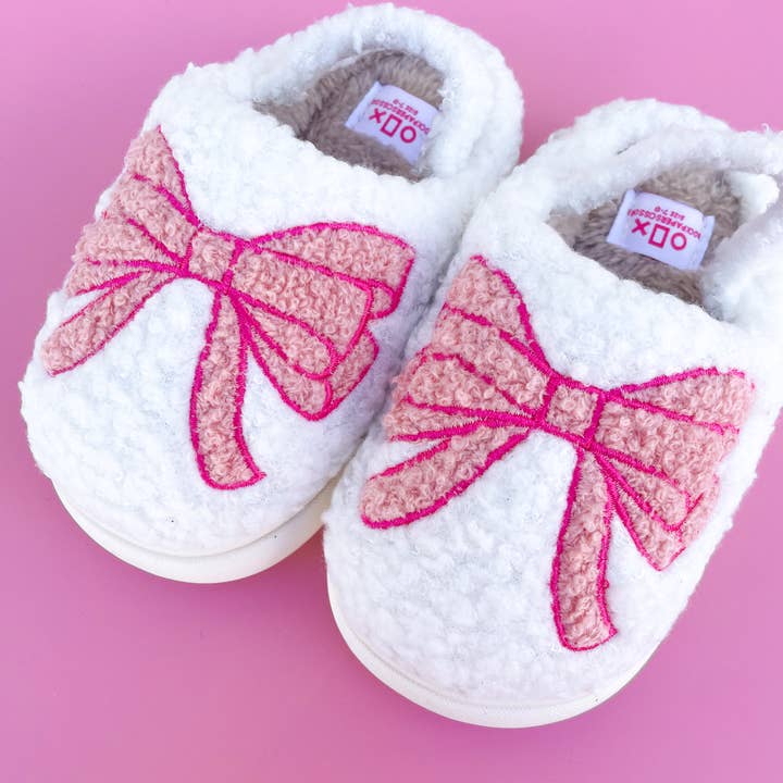 Kids Slippers | Pink Bow | Assorted Sizes
