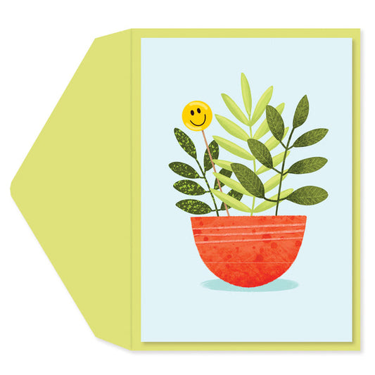 Smile Flower Pot Card