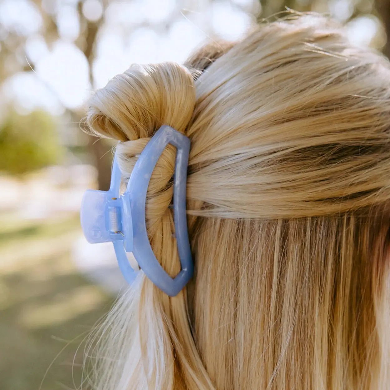 Teleties Open Hair Clip | Blue Lagoon | Assorted Sizes