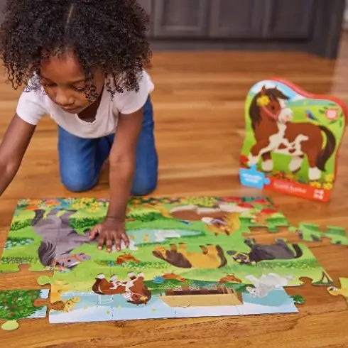 36-Piece Shaped Box Puzzle | Pretty Ponies