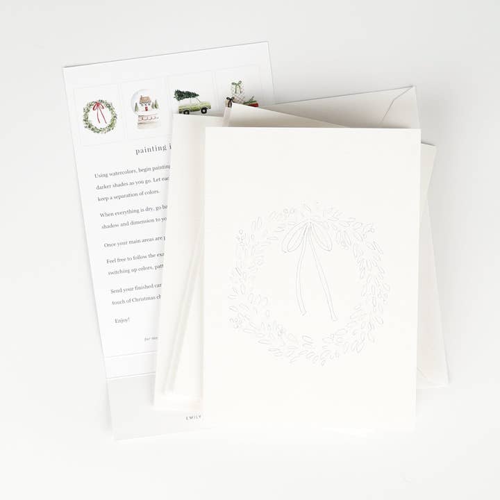 Paintable Notecards | Christmas Cheer