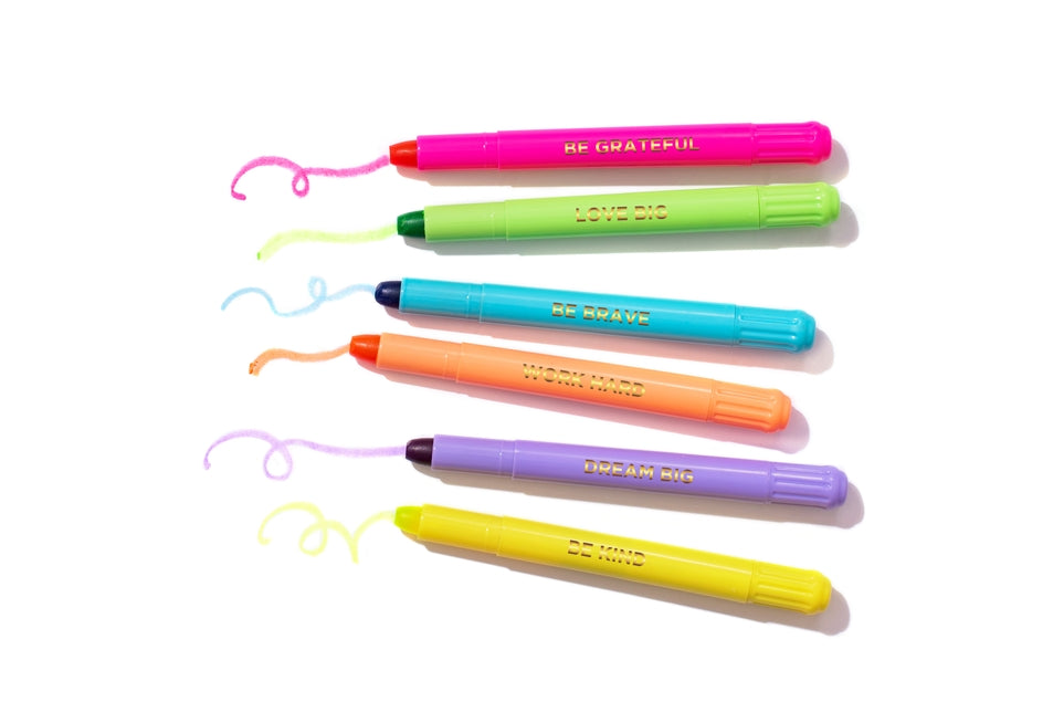Motivational Wax Highlighter Set