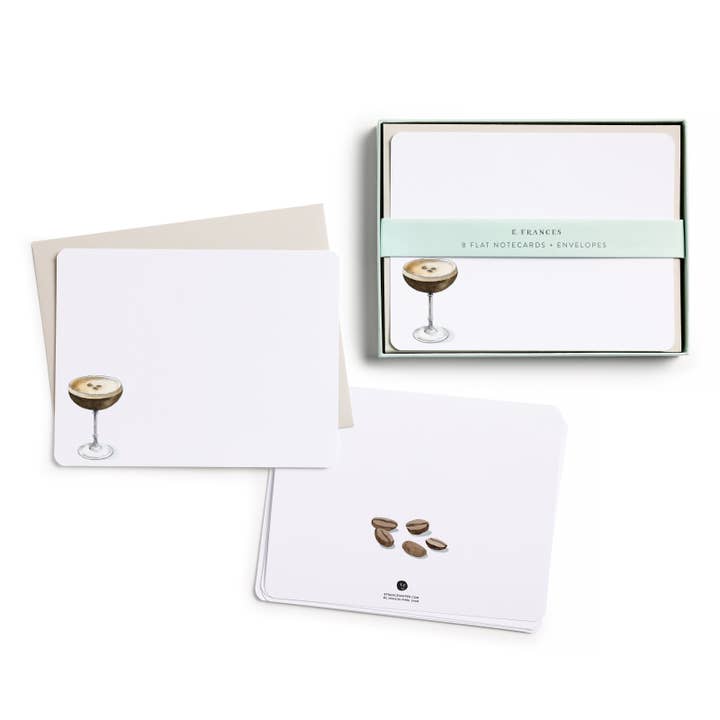 Boxed Flat Notecards | Espresso Martini