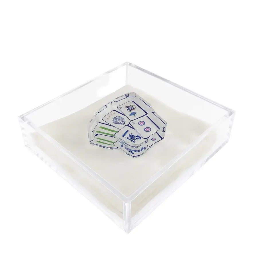 Acrylic Napkin Weight | Preppy Mahjong