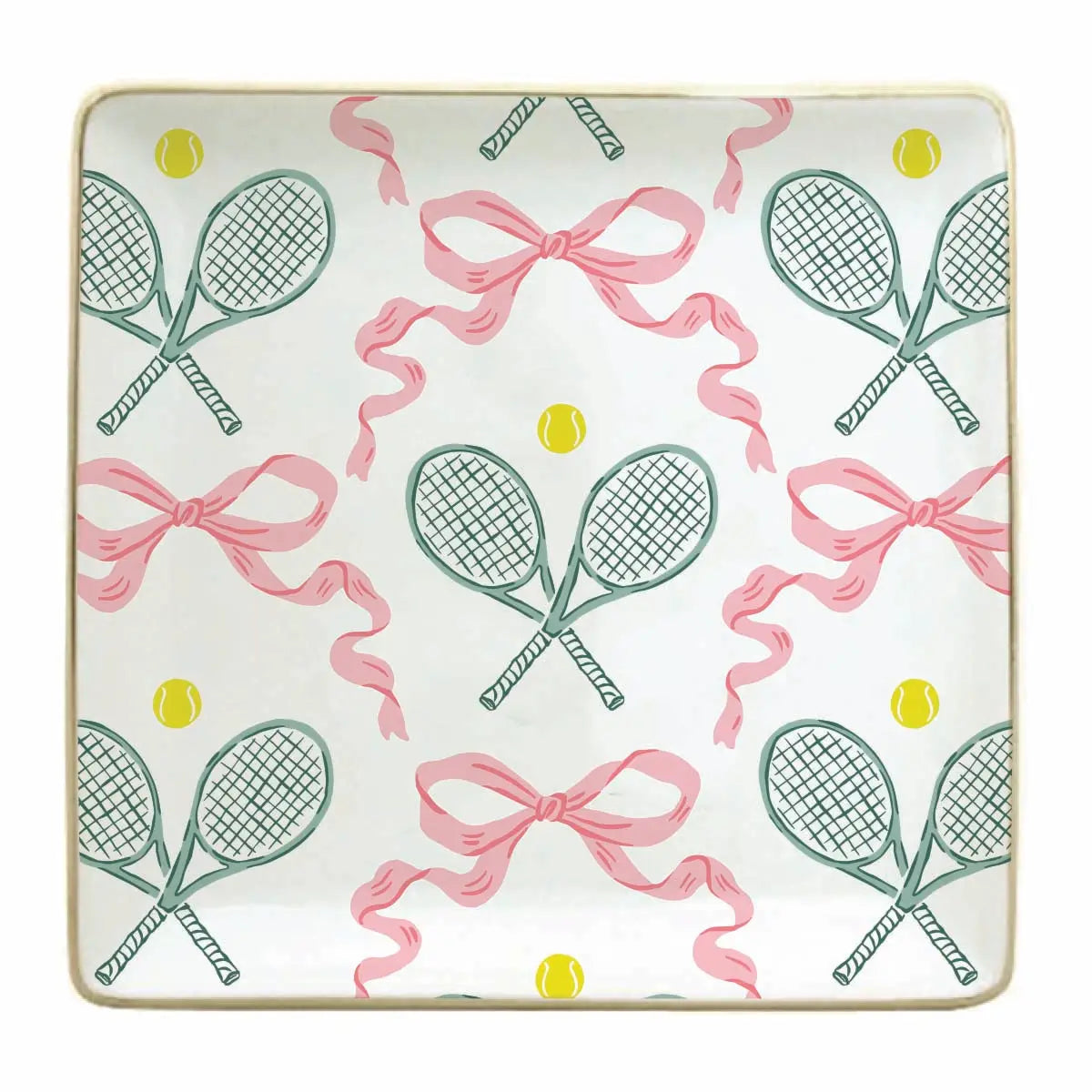 Ceramic Trinket Dish | Tennis Bow