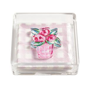 Flower Napkin Holder and Weight Set