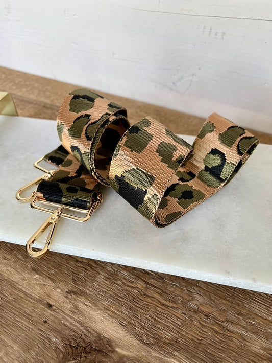 Bag Strap - Leopard Olive