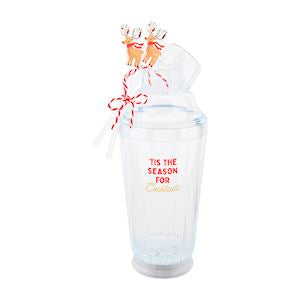 'Tis The Season Light-Up Cocktail Shaker Set