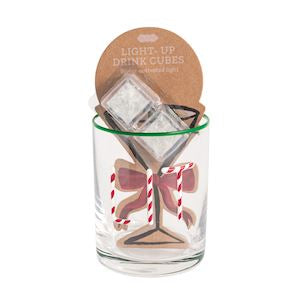 Glass & Light-Up Drink Cube Set | Lit