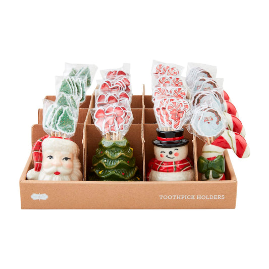 Christmas Toothpick Caddy Set | Assorted Styles