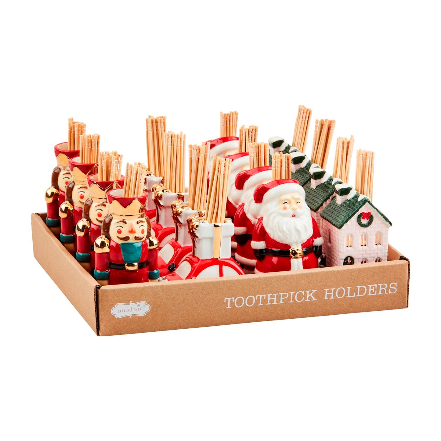 Christmas Toothpick Caddy Set | Assorted Styles