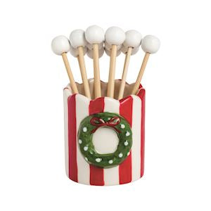 Bagged Wreath Toothpick Holder