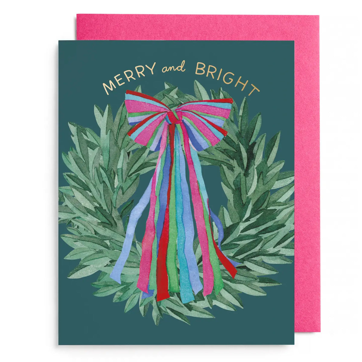 Boxed Card Set | Colorful Bow Wreath