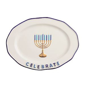Celebrate Menorah Platter