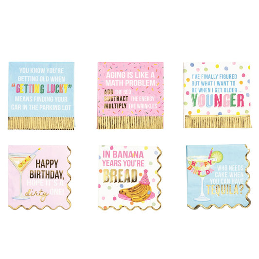 Funny Birthday Napkins | Assorted