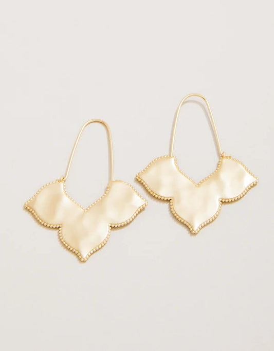 Richmond Hill Wire Hoop Earrings Gold