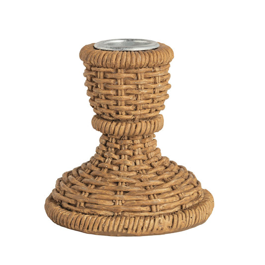 Small Woven Resin Taper Holder