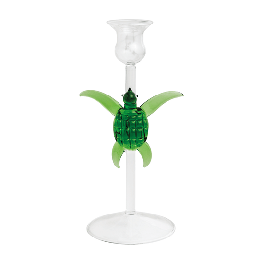 Turtle Glass Taper Holder