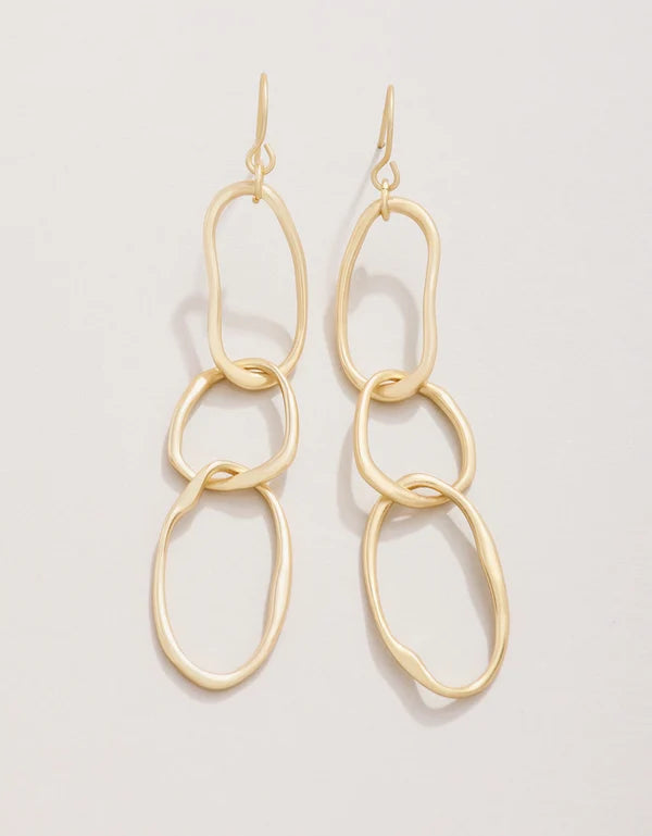 River Club Earrings Gold