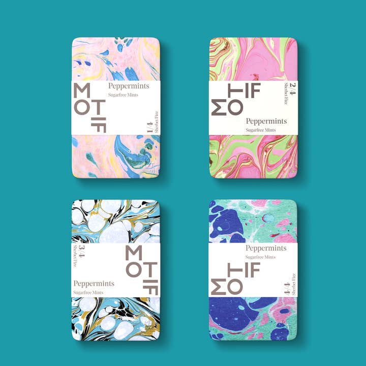 Motif Mints | Sherbet Fizz Tins | Assorted Styles