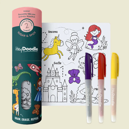 Mini Coloring & Doodle Mat | Sugar & Spice