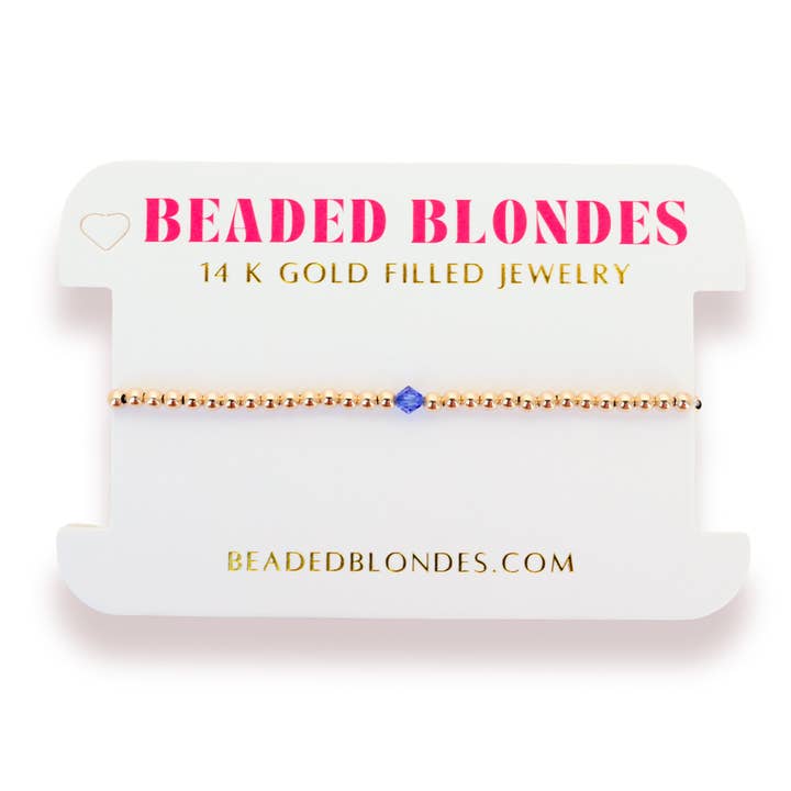 Birthstone Swarovski Crystal Bracelet | September