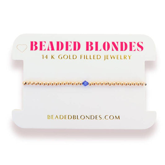 Birthstone Swarovski Crystal Bracelet | September