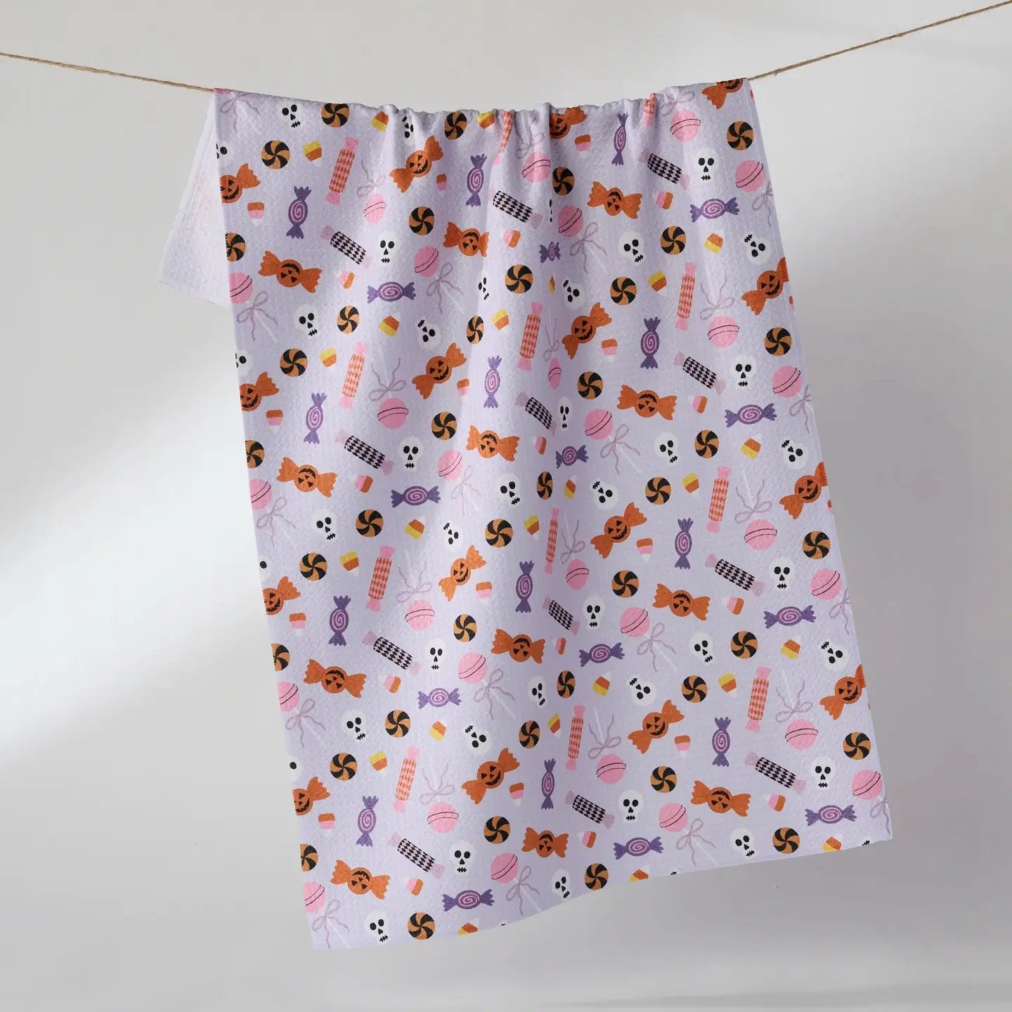 Tea Towel | Spooky Sweets Purple