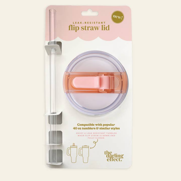 40oz Lifestyle Flip Straw Lid | Pink