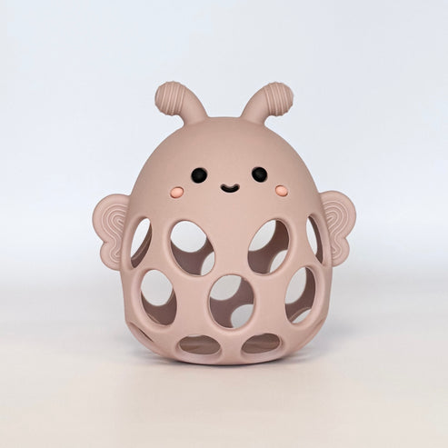 Honey Bee Teether | Petal Pink