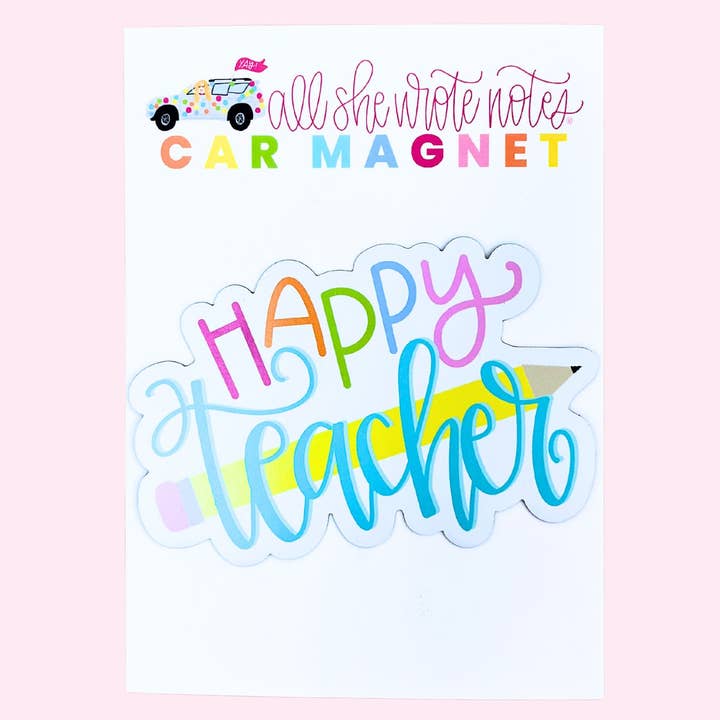 Car Magnet | Happy Teacher