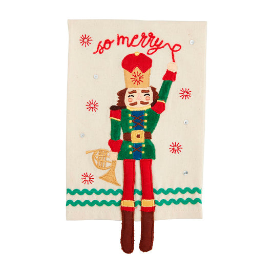 Nutcracker Dangle Leg Towel | Merry