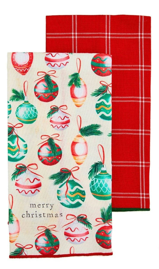 Classic Christmas Towel Set | Ornament