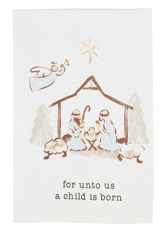 Nativity Towel | For Unto Us