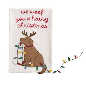 Christmas Pet Dangle Towel | Hairy
