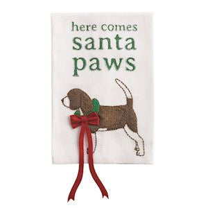 Christmas Pet Dangle Towel | Santa