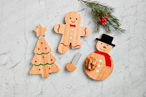 Christmas Magnetic Cheese Board Sets | Assorted Styles