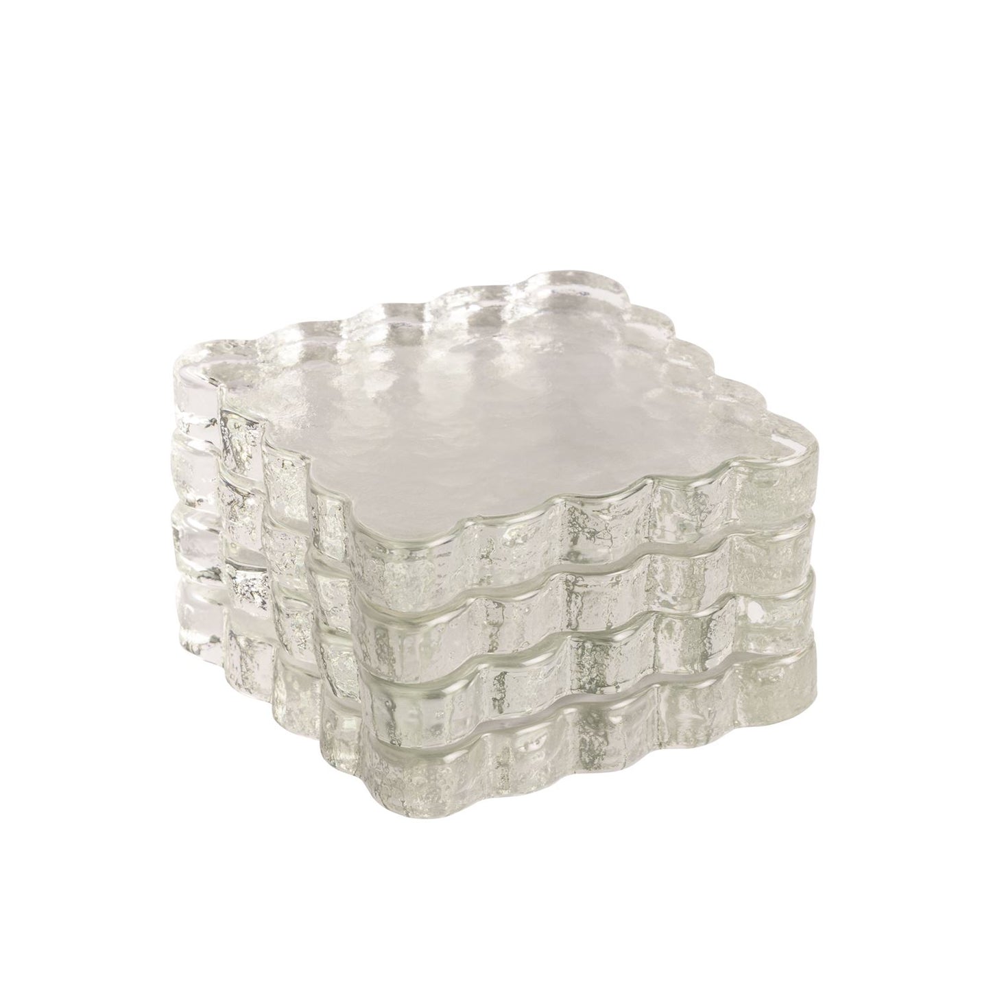 Scalloped Glass Coasters