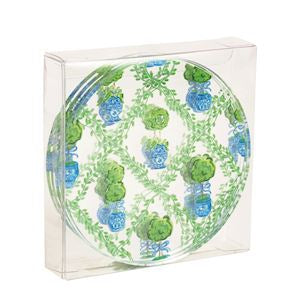 Pattern Topiary Coaster Set