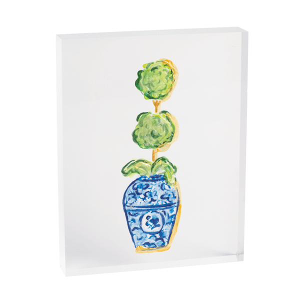 Single Topiary Acrylic Plaque